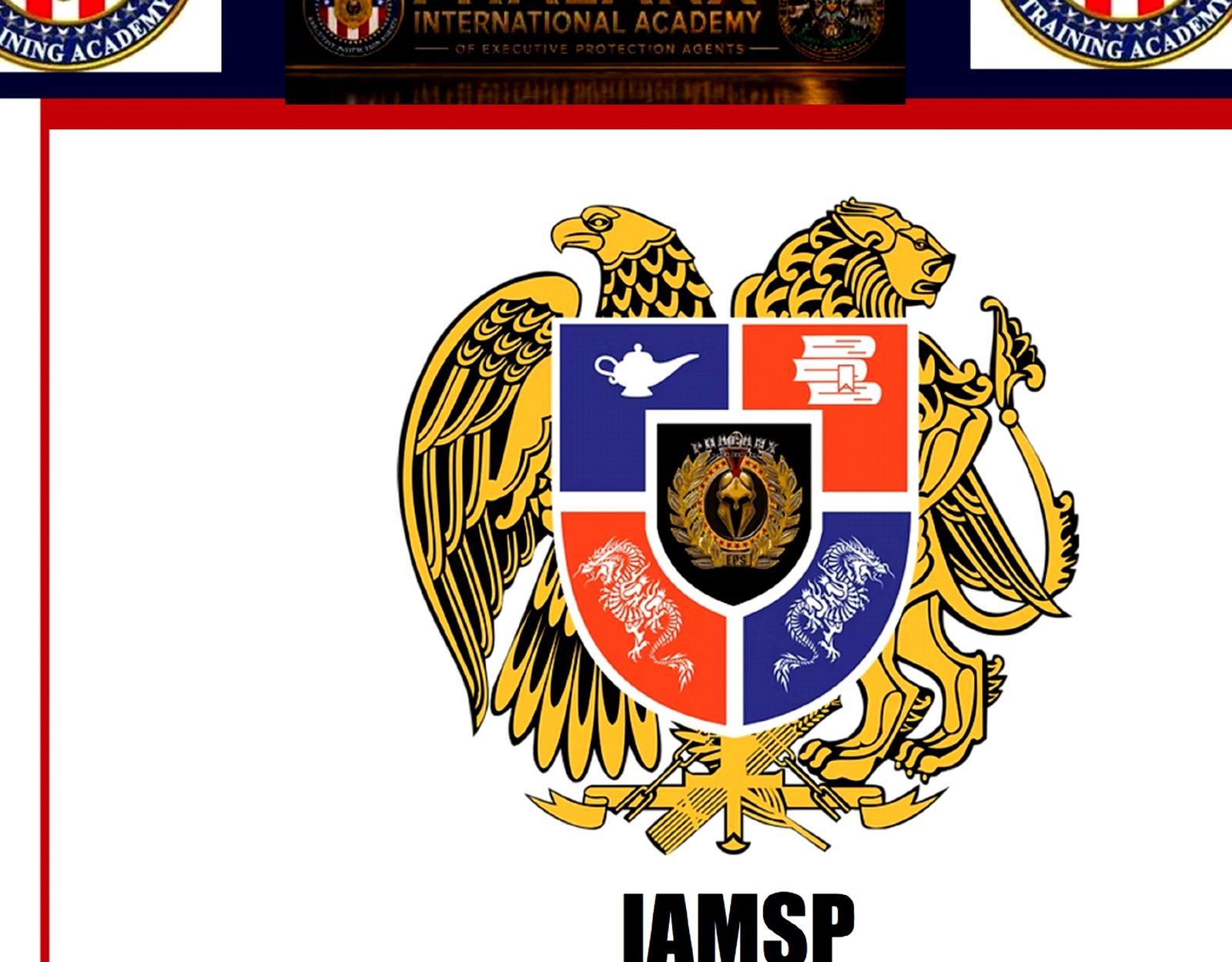 IAMSP Crest — International Academy of Martial Science and Philosophy